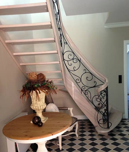 Treppe mit Schmiedeeisen geländer 1