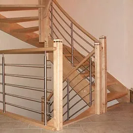 holztreppe buche edelstahl 19